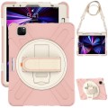 Shockproof Pancerne Etui z Uchwytem i Paskiem do iPad Pro 11 2021/2020/2018 różowe