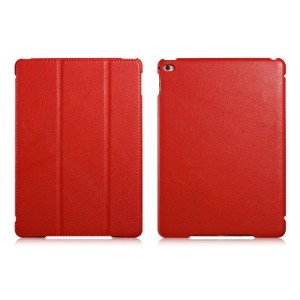 Skórzane Etui Smart Cover iCARER iPad Air 2 czerwone