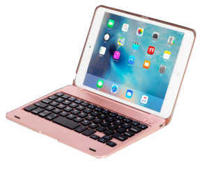 Etui Klawiatura Bluetooth iPad Mini 4 złoty róż
