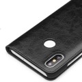 QIALINO Skórzane Eleganckie Etui do Xiaomi Mi 8 czarne