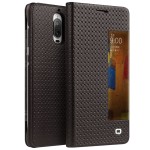 Etui Pokrowiec Window View QIALINO Mate 9 Pro brązowe