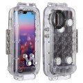 PULUZ Wodoszczelne 40m Etui Obudowa do Huawei P20 Pro transparentne