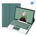 Zielone Etui Klawiatura Touchpad Samsung Galaxy Tab S8 11 cali