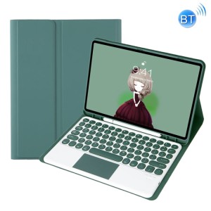 Zielone Etui Klawiatura Touchpad Samsung Galaxy Tab S8 11 cali
