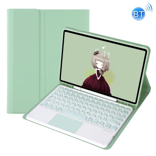 Miętowe Etui Klawiatura Touchpad Samsung Galaxy Tab S8 11 cali