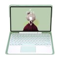 Miętowe Etui Klawiatura Touchpad Samsung Galaxy Tab S8 11 cali