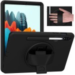 Shockproof  Pancerne Etui z Uchwytem do Samsung Galaxy Tab S8 11 cali czarne