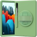 Shockproof Pancerne Etui z Uchwytem do Samsung Galaxy Tab S8 11 cali zielone