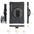 Shockproof Pancerne Etui z Paskiem do Samsung Galaxy Tab S8 11 cali czarne