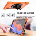 Shockproof Pancerne Etui z Paskiem do Samsung Galaxy Tab S8 11 cali pomarańczowe