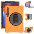 Shockproof Pancerne Etui z Paskiem do Samsung Galaxy Tab S8 11 cali pomarańczowe