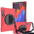 Shockproof Pancerne Etui z Paskiem do Samsung Galaxy Tab S8 11 cali czerwone