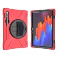 Shockproof Pancerne Etui z Paskiem do Samsung Galaxy Tab S8 11 cali czerwone