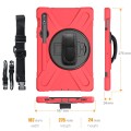 Shockproof Pancerne Etui z Paskiem do Samsung Galaxy Tab S8 11 cali czerwone