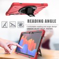 Shockproof Pancerne Etui z Paskiem do Samsung Galaxy Tab S8 11 cali czerwone