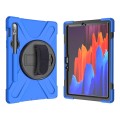 Shockproof Pancerne Etui z Paskiem do Samsung Galaxy Tab S8 11 cali niebieskie