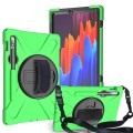 Shockproof Pancerne Etui z Paskiem do Samsung Galaxy Tab S8 11 cali zielone