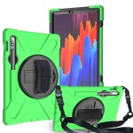 Shockproof  Pancerne Etui z Paskiem do Samsung Galaxy Tab S8 11 cali zielone