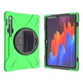 Shockproof Pancerne Etui z Paskiem do Samsung Galaxy Tab S8 11 cali zielone