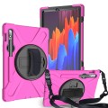 Shockproof Pancerne Etui z Paskiem do Samsung Galaxy Tab S8 11 cali różowe