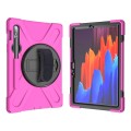 Shockproof Pancerne Etui z Paskiem do Samsung Galaxy Tab S8 11 cali różowe