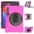 Shockproof Pancerne Etui z Paskiem do Samsung Galaxy Tab S8 11 cali różowe
