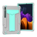 Shockproof Pancerne Etui do Samsung Galaxy Tab S8 11 cali zielono-szare