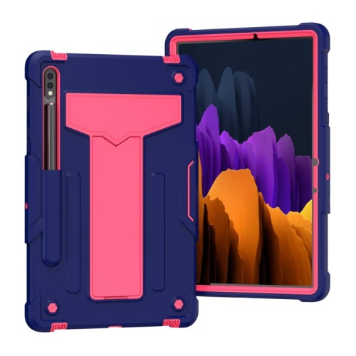 Shockproof Pancerne Etui do Samsung Galaxy Tab S8 11 cali granatowo-różowe