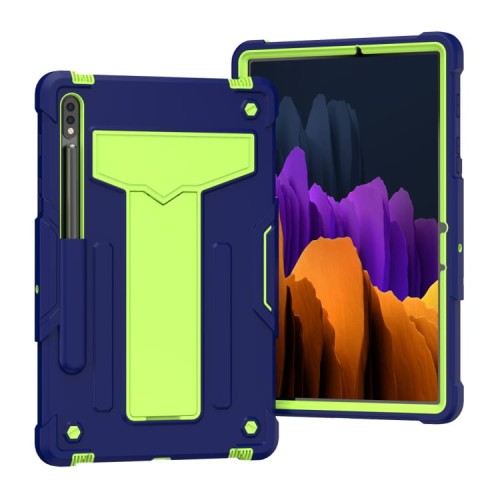 Shockproof Pancerne Etui do Samsung Galaxy Tab S8 11 cali granatowo-zielone