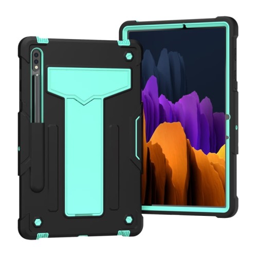 Shockproof Pancerne Etui do Samsung Galaxy Tab S8 11 cali czarno-zielone