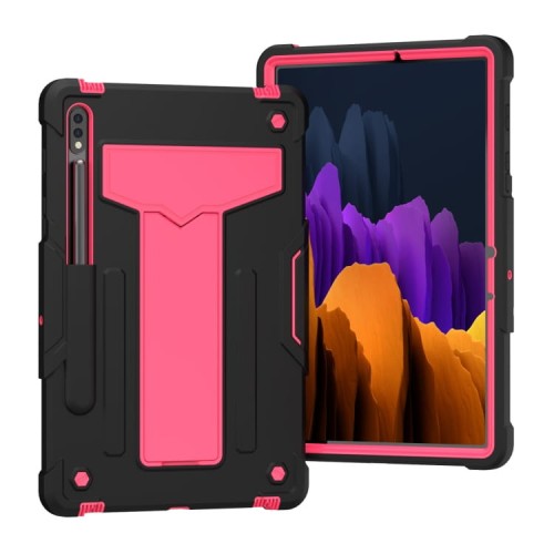 Shockproof Pancerne Etui do Samsung Galaxy Tab S8 11 cali czarno-różowe