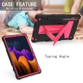 Shockproof Pancerne Etui do Samsung Galaxy Tab S8 11 cali czarno-różowe