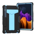 Shockproof Pancerne Etui do Samsung Galaxy Tab S8 11 cali czarno-niebieskie