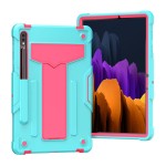 Shockproof Pancerne Etui do Samsung Galaxy Tab S8 11 cali zielono-różowe