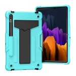 Shockproof Pancerne Etui do Samsung Galaxy Tab S8 11 cali zielono-czarne