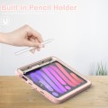 Pancerna Obudowa z Uchwytem i Schowkiem na Apple Pencil do iPad Mini 6 różowa