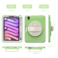 Pancerna Obudowa z Uchwytem i Schowkiem na Apple Pencil do iPad Mini 6 zielona/matcha green
