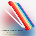 Tęczowe Silikonowe Etui Obudowa do iPad Air 10.9 2022/2020