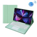 Miętowe Etui Obudowa Klawiatura z TouchPad do iPad Pro 12.9 2021/2020/2018