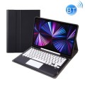 Czarne Etui Obudowa Klawiatura z TouchPad do iPad Pro 12.9 2021/2020/2018