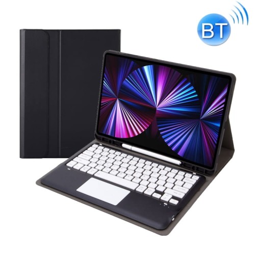 Czarne Etui Obudowa Klawiatura z TouchPad do iPad Pro 12.9 2021/2020/2018