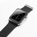QIALINO Skórzany pasek loop do Apple Watch 42/44mm czarny