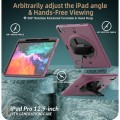 Pancerne Etui z Uchwytem i Paskiem do iPad Pro 12.9 2020/2021 bordowe