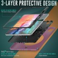 Pancerne Etui z Uchwytem i Paskiem do iPad Pro 12.9 2020/2021 bordowe