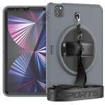 Pancerne Etui z Uchwytem i Paskiem do iPad Pro 11 2021/2020/2018 szare