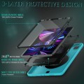 Pancerne Etui z Uchwytem i Paskiem do iPad Pro 11 2021/2020/2018 niebieskie
