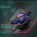 Pancerne Etui z Uchwytem i Paskiem do iPad Pro 11 2021/2020/2018 bordowe