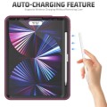 Pancerne Etui z Uchwytem i Paskiem do iPad Pro 11 2021/2020/2018 bordowe