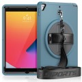 Pancerne Etui Shockproof z Uchwytem i Paskiem do iPad 10.2 9/8/7 niebieskie
