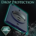 Pancerne Etui Shockproof z Uchwytem i Paskiem do iPad 10.2 9/8/7 granatowe